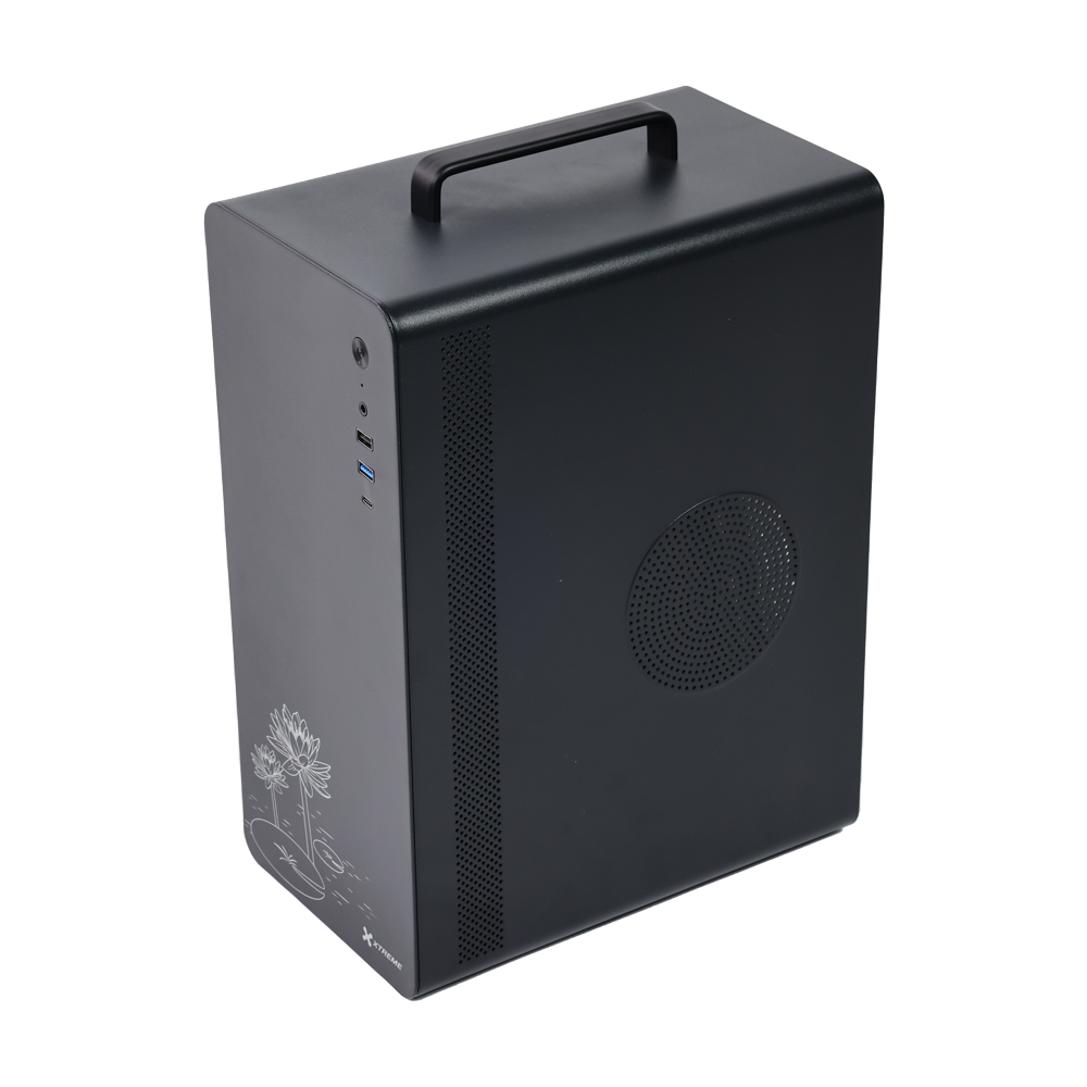 XTREME U200 BLACK HIGH QUALITY, USB3.0 + TYPE C COMPUTER CASE WITH POWER SUPPLY